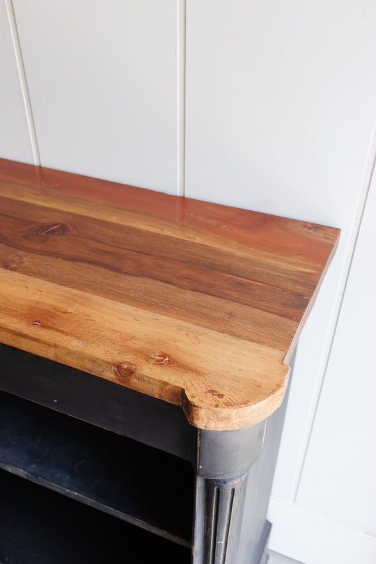 vintage Henry ii style wooden bookcase