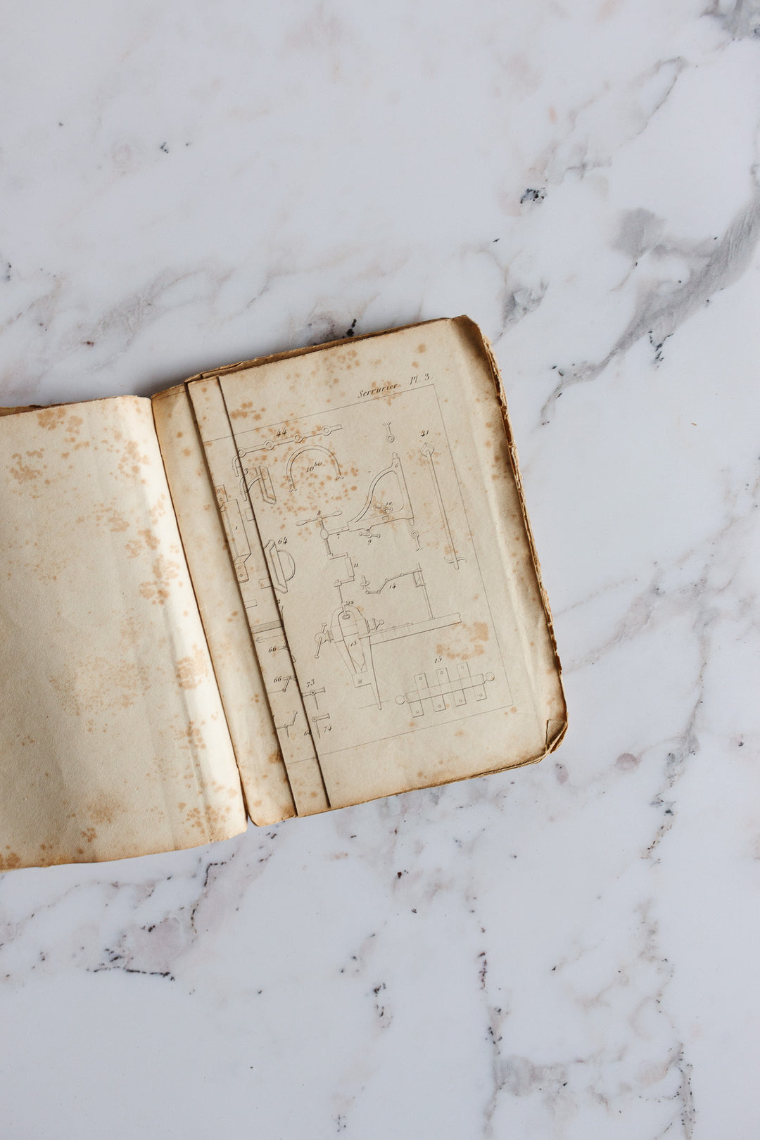 19th century French illustrated pocket book, “seurrier”