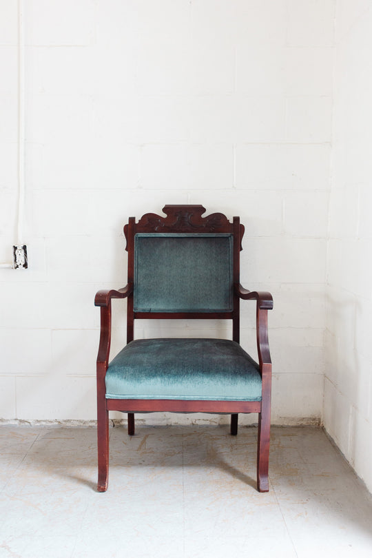antique english Eastlake parlour chair