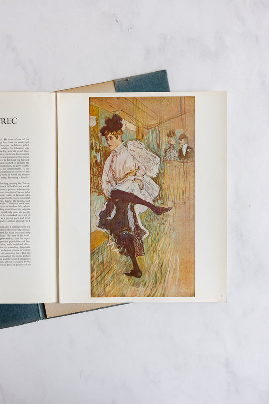 vintage portfolio collection of prints by modigliani and toulouse-lautrec