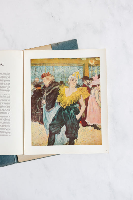 vintage portfolio collection of prints by modigliani and toulouse-lautrec