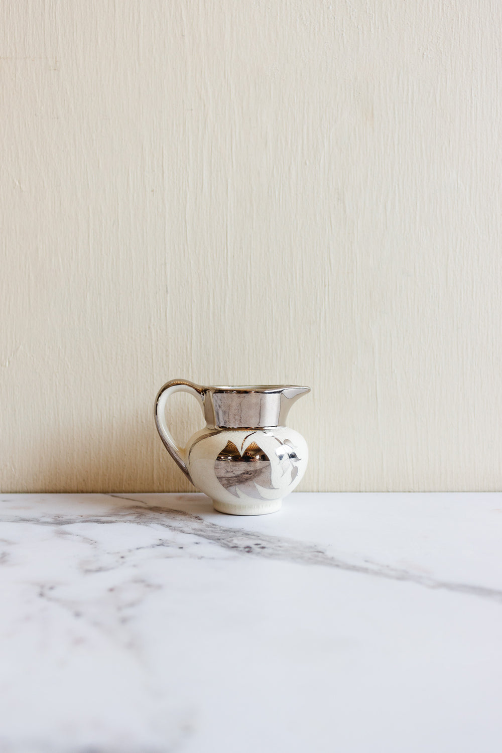 vintage lusterware creamer by lancaster and sandland, hanley England