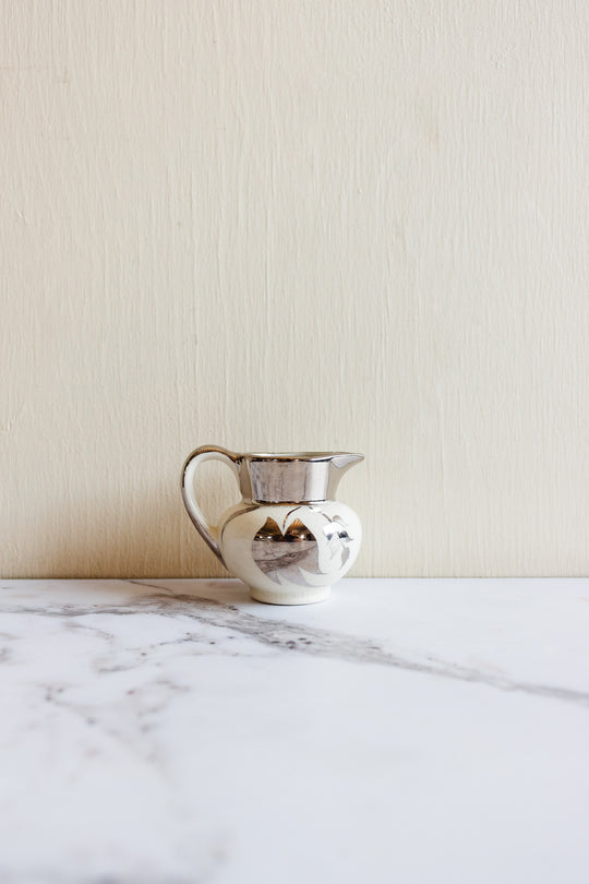 vintage lusterware creamer by lancaster and sandland, hanley England