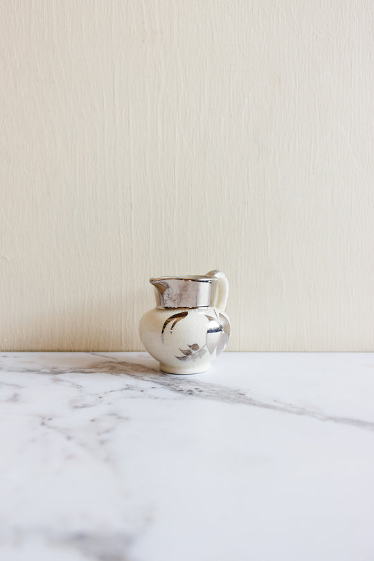 vintage lusterware creamer by lancaster and sandland, hanley England