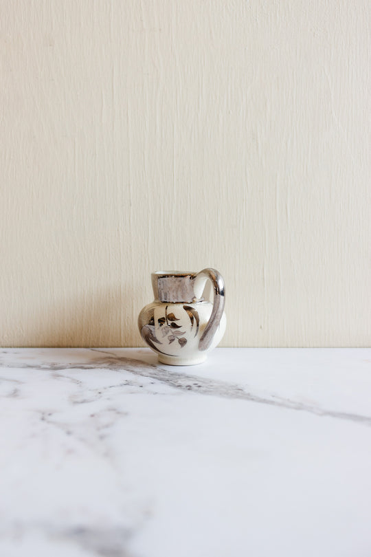 vintage lusterware creamer by lancaster and sandland, hanley England