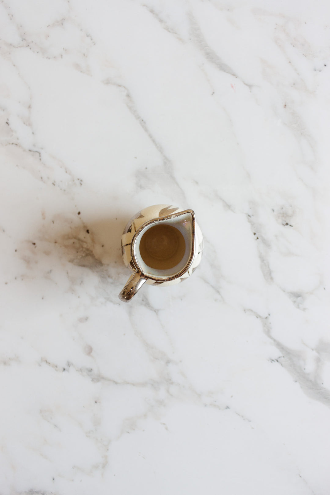 vintage lusterware creamer by lancaster and sandland, hanley England