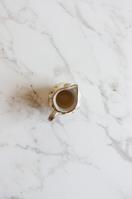 vintage lusterware creamer by lancaster and sandland, hanley England