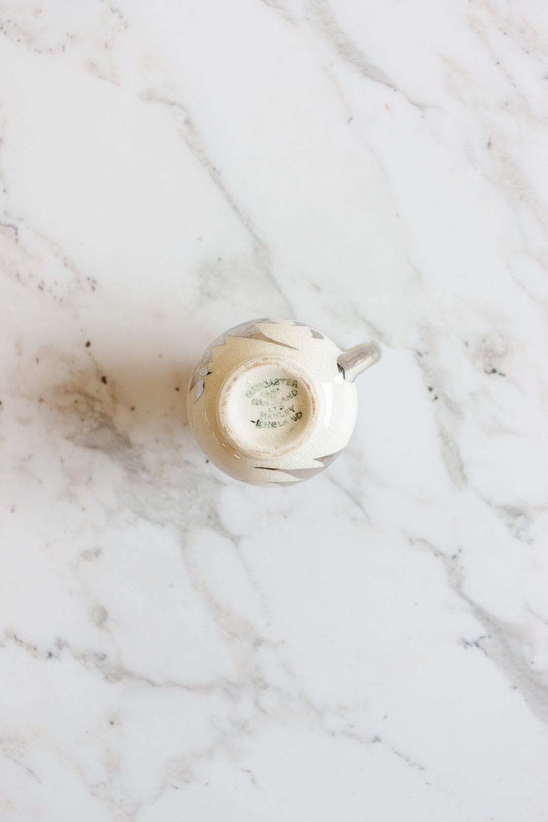 vintage lusterware creamer by lancaster and sandland, hanley England