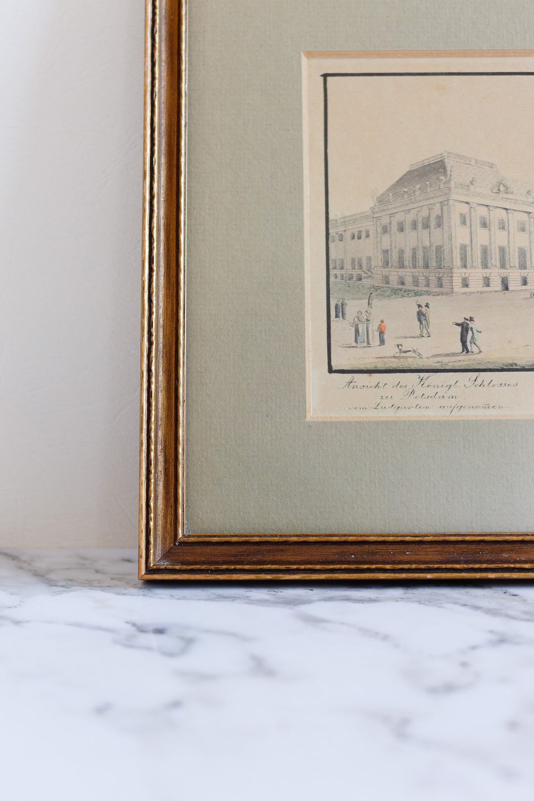 antique English hand coloured engraving