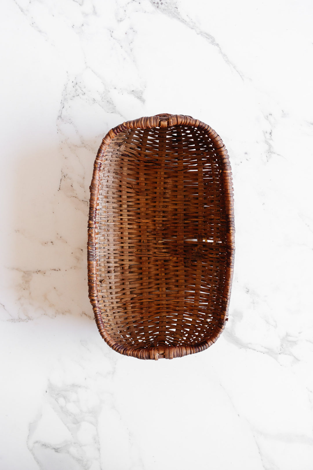 vintage french woven petit panier français