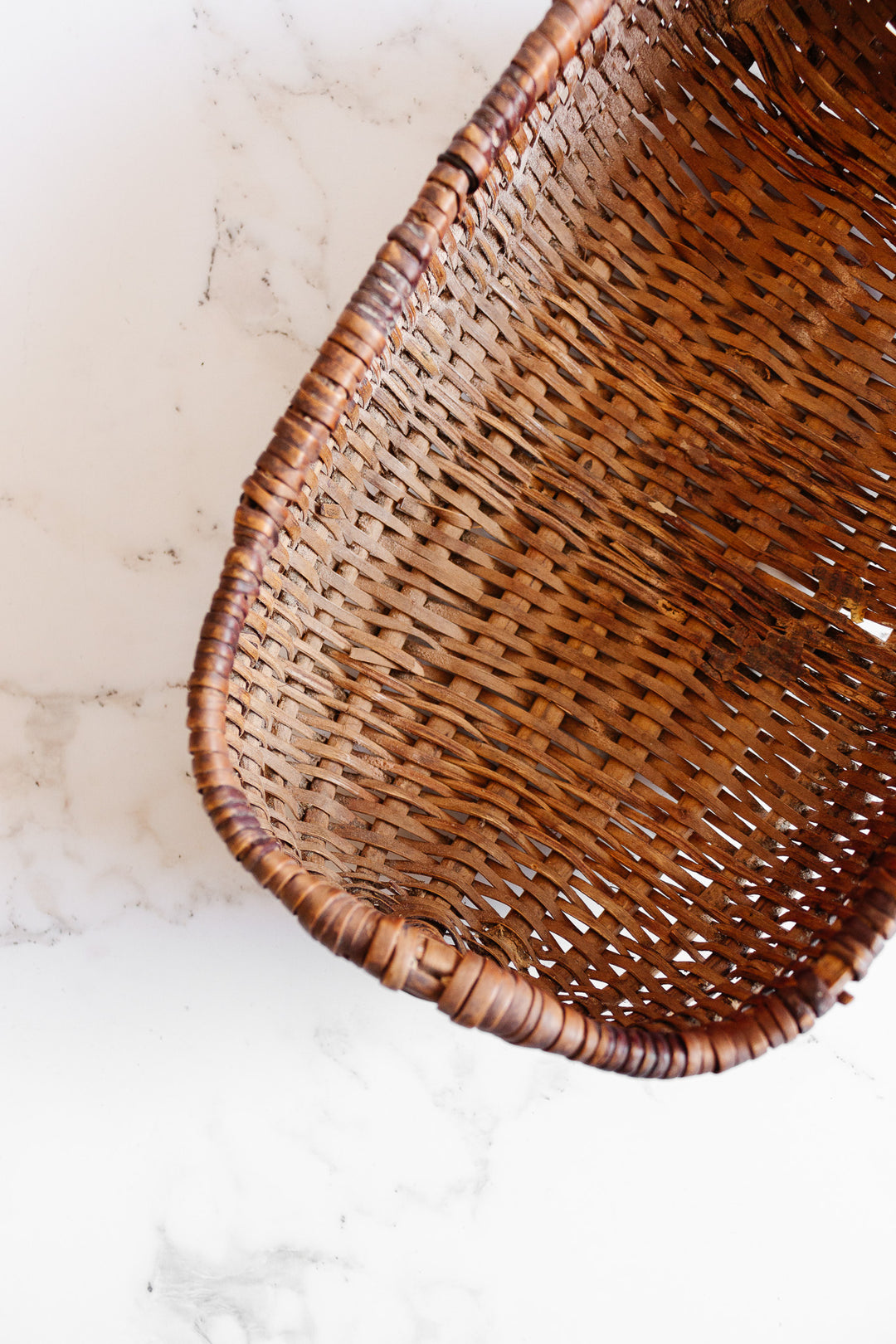 vintage french woven petit panier français