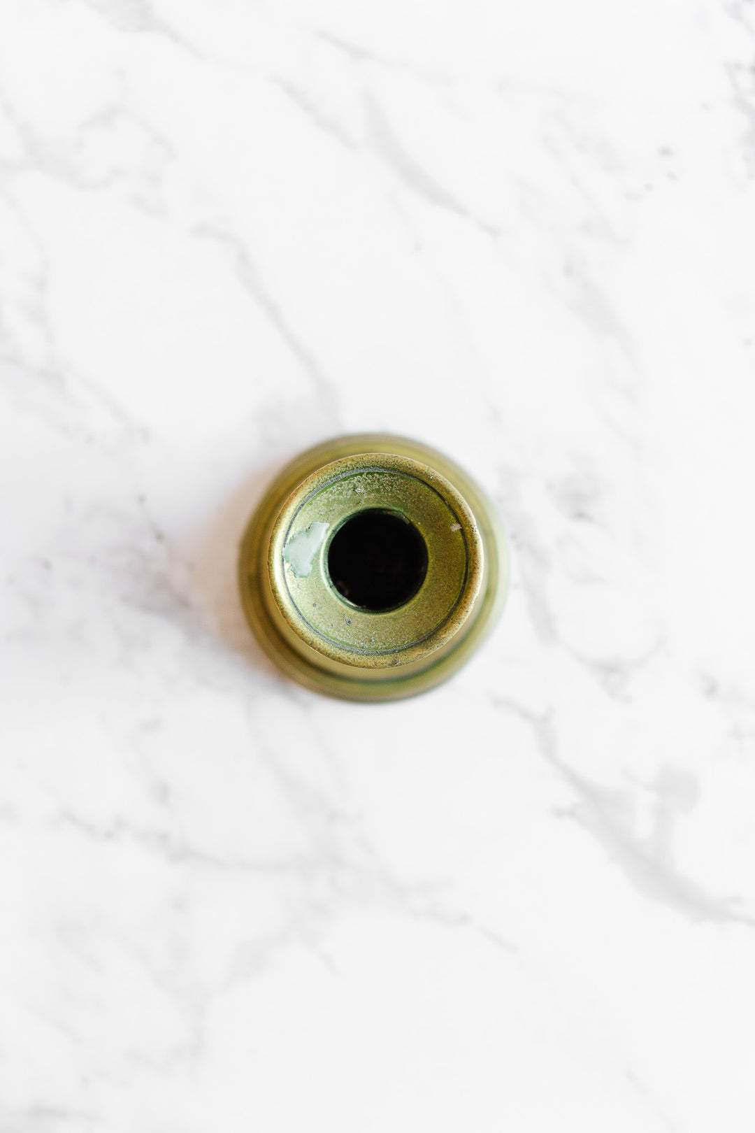 antique french brass push up candlestick