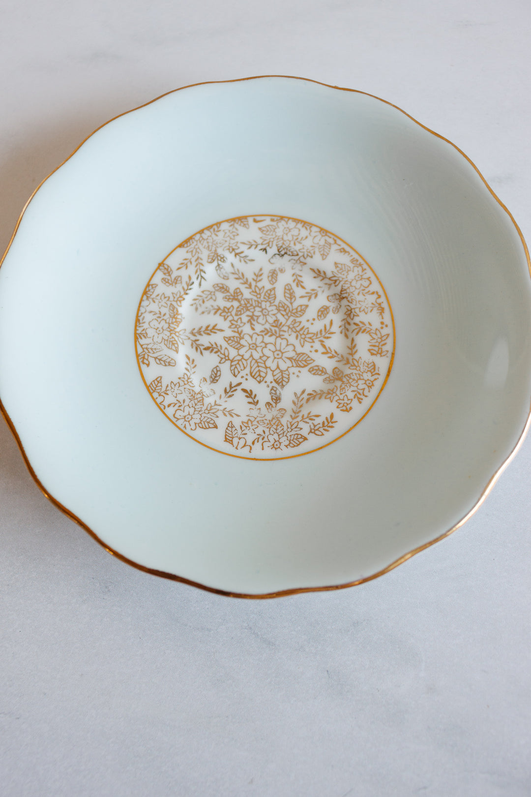 vintage royal vale gold chintz teacup