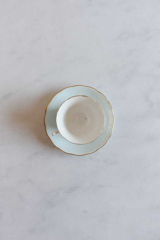 vintage royal vale gold chintz teacup