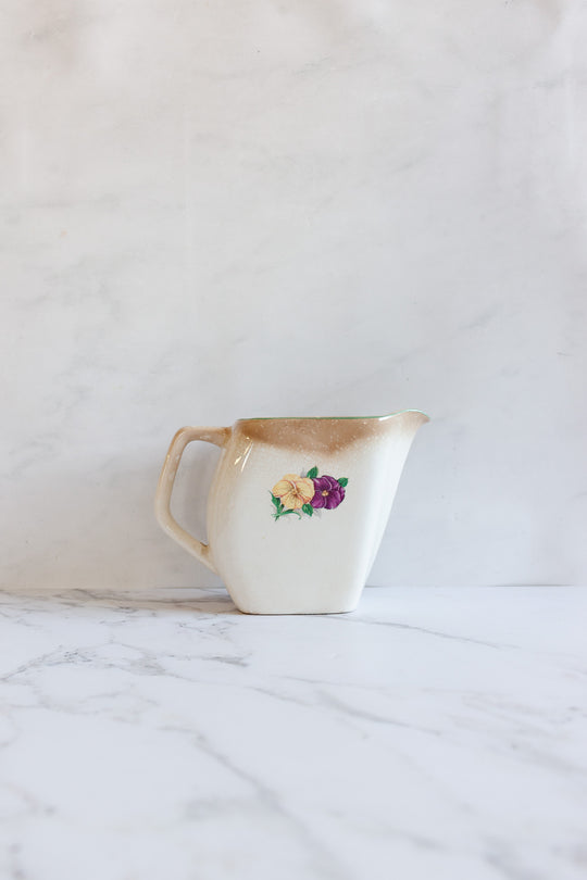 vintage lord nelson ware floral pitcher