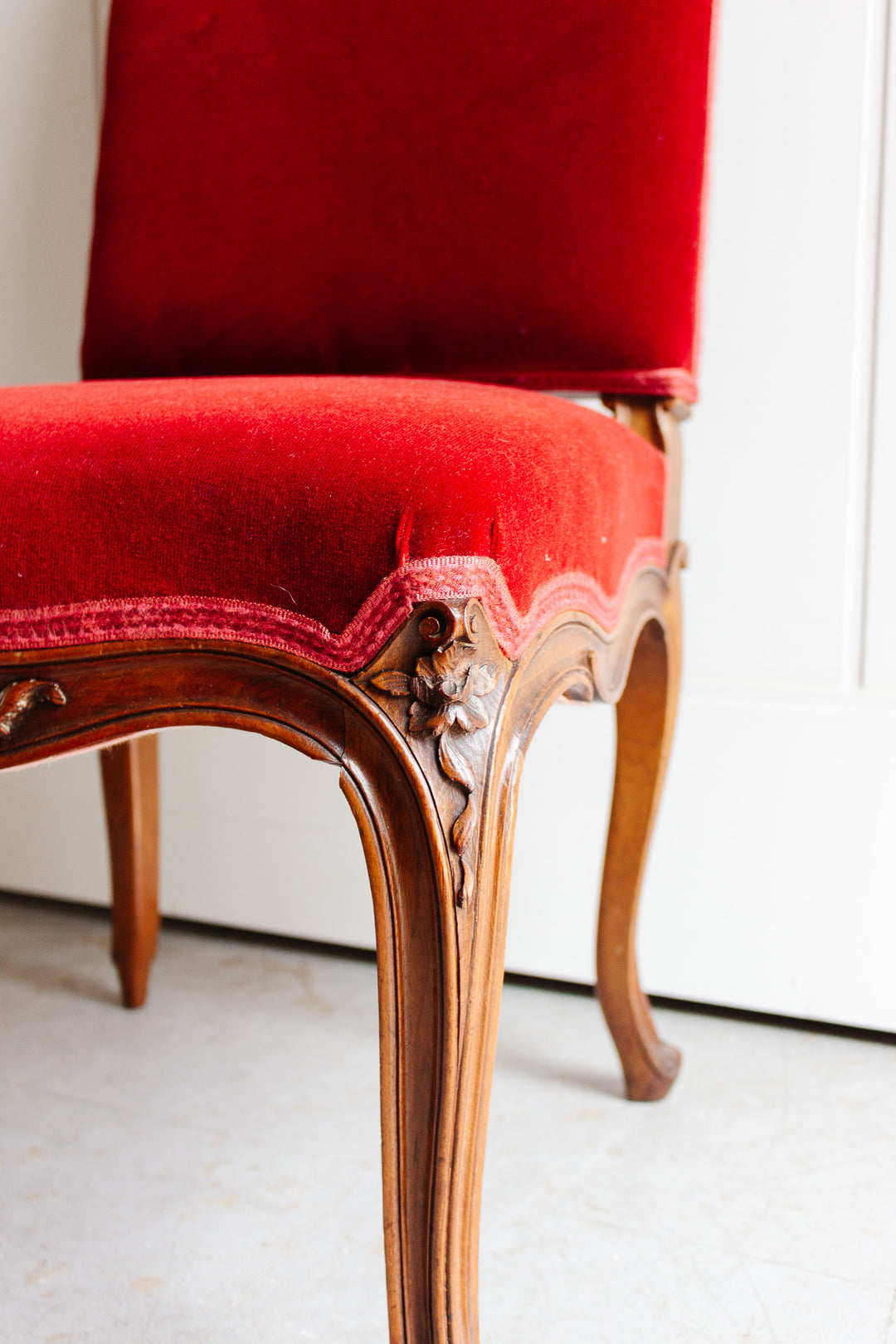 antique french louis xiv dining chairs, set of 6