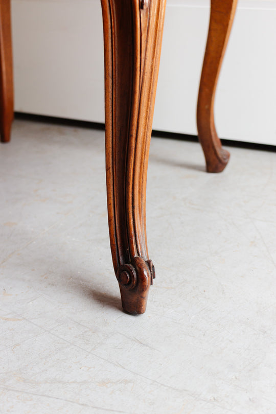 antique french louis xiv dining chairs, set of 6