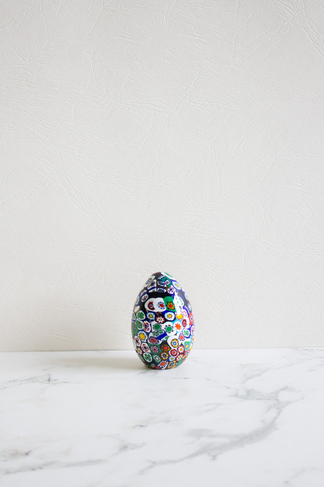 vintage murano glass millefiori decorative egg