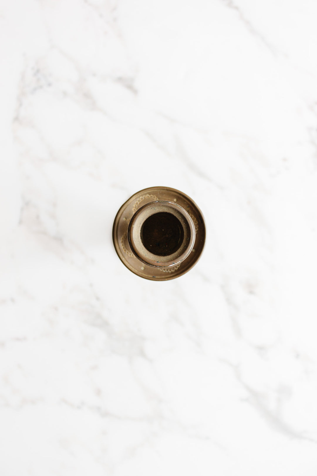 19th century French Louis XV style brass candlestick
