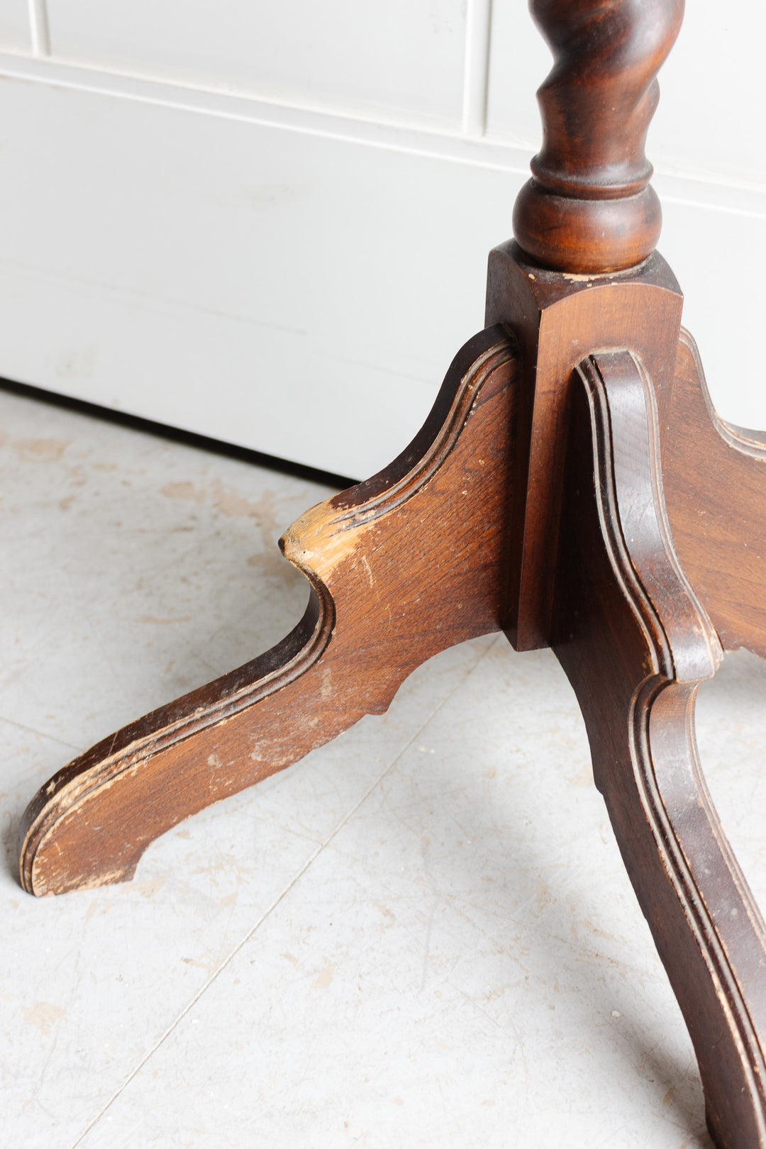 antique English barley twist coat rack