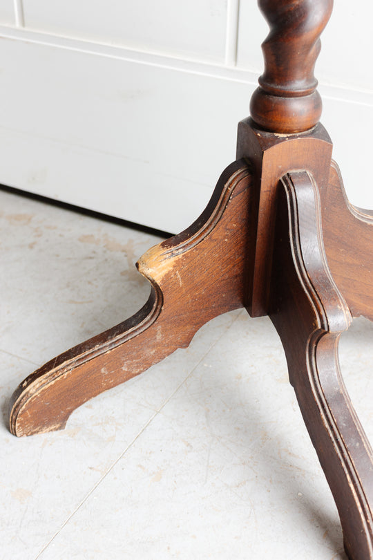 antique English barley twist coat rack