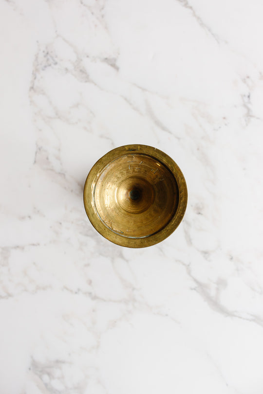 19th century French Louis XV style brass candlestick