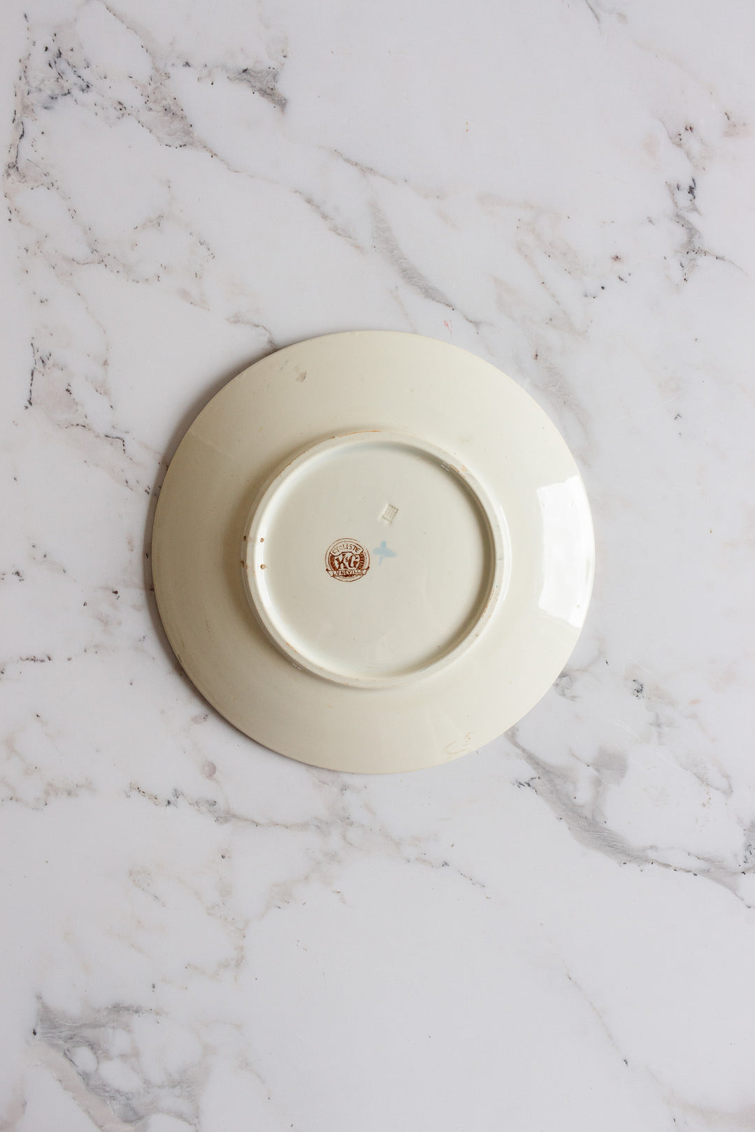 19th century French KG Luneville “cycliste” talking plate