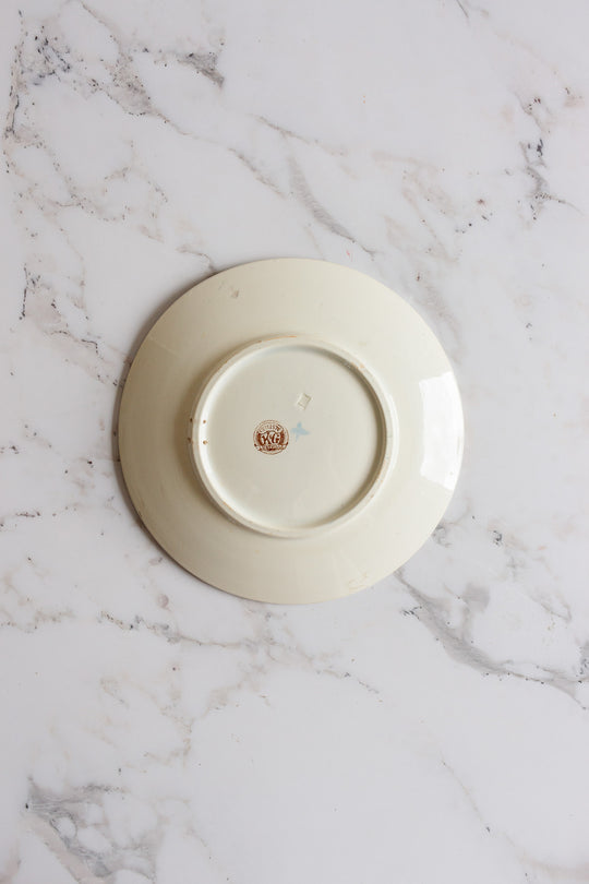 19th century French KG Luneville “cycliste” talking plate