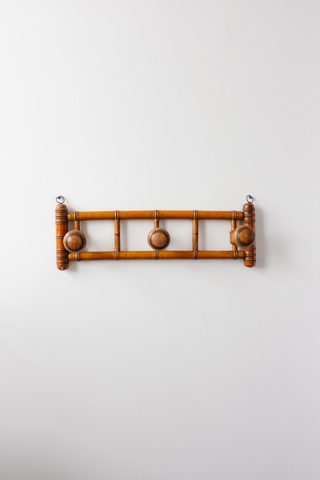 19th century French bistro faux bamboo coat rack