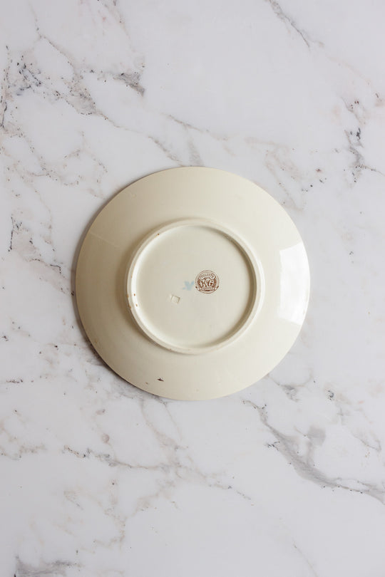 19th century French KG Luneville “cycliste” talking plate