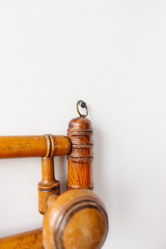 19th century French bistro faux bamboo coat rack
