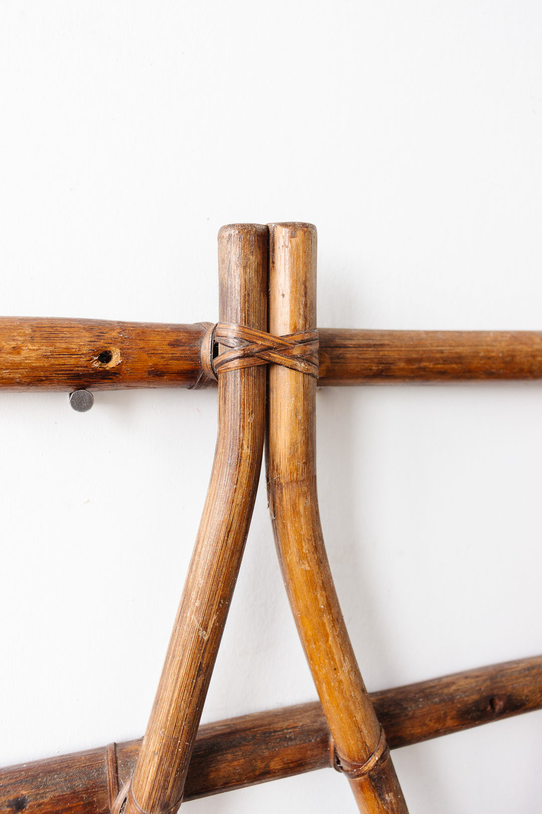 1960s French bamboo coat rack