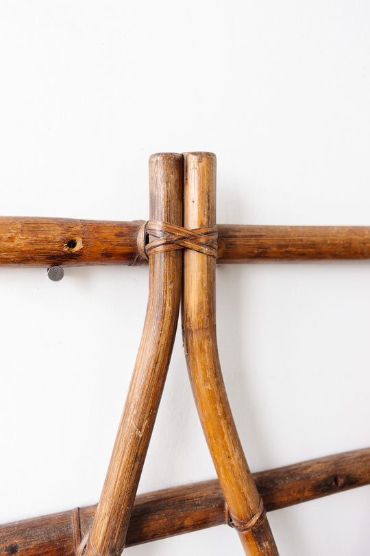 1960s French bamboo coat rack