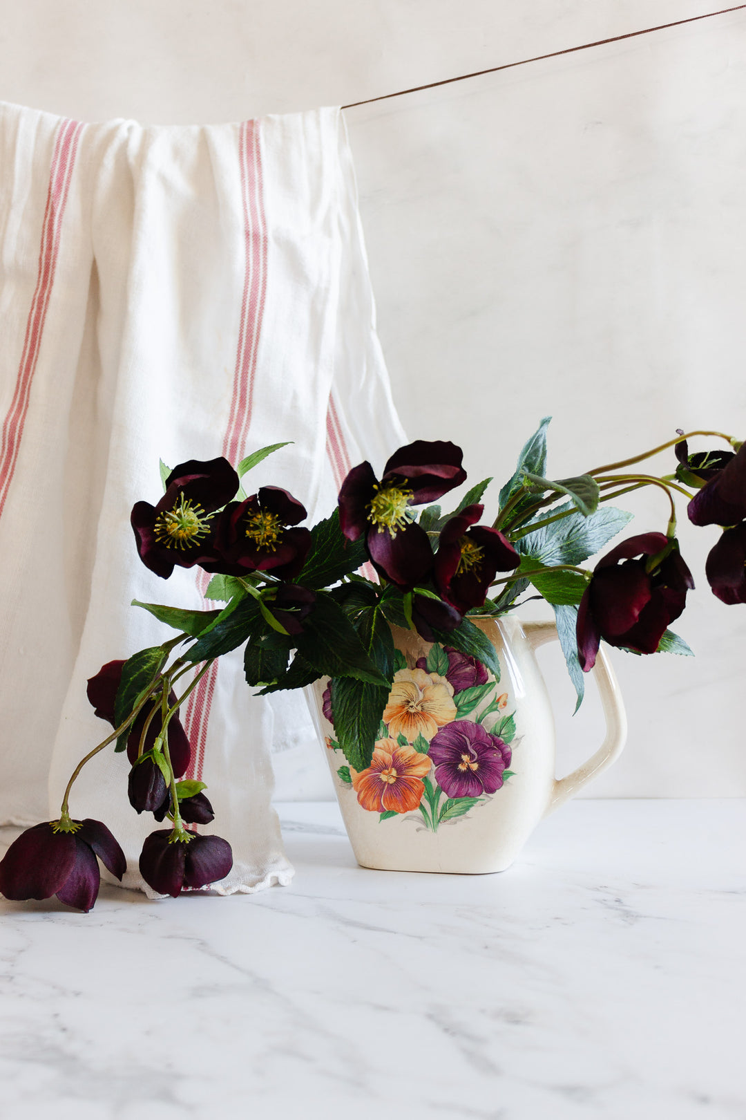 vintage lord nelson ware floral pitcher