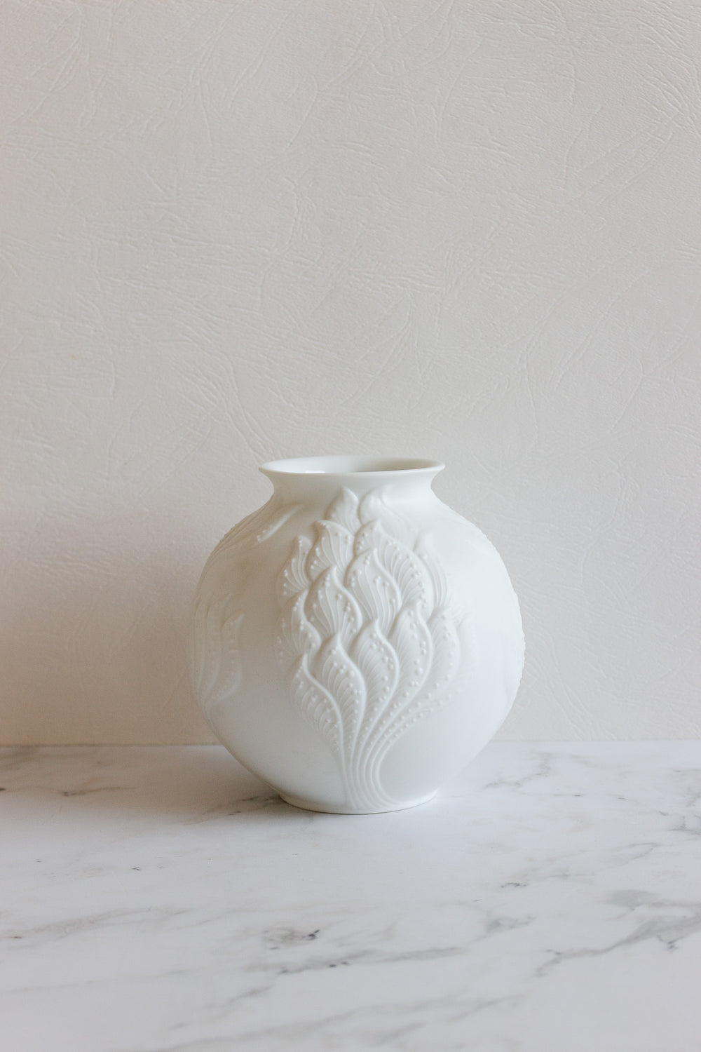 vintage german Kaiser bisque spherical vase