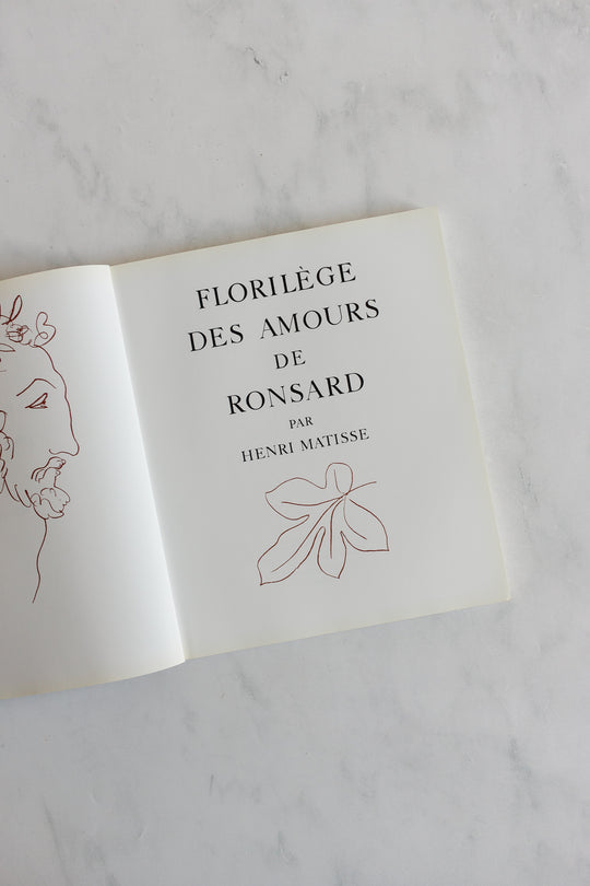 vintage Matisse art book "florilege des amours de ronsard"