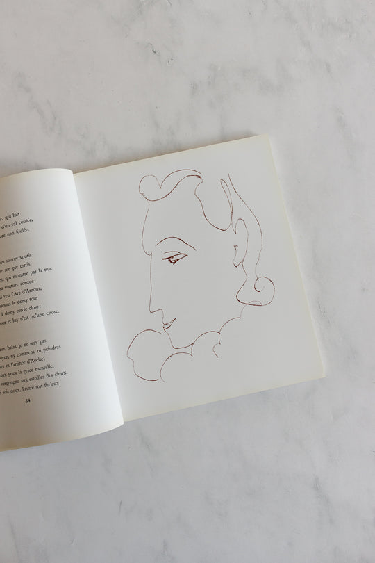 vintage Matisse art book "florilege des amours de ronsard"