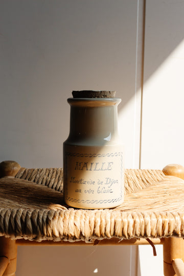 vintage french "maille" stoneware jar