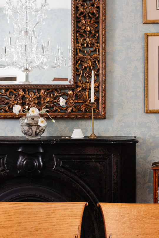 1930s slender art deco candlestick