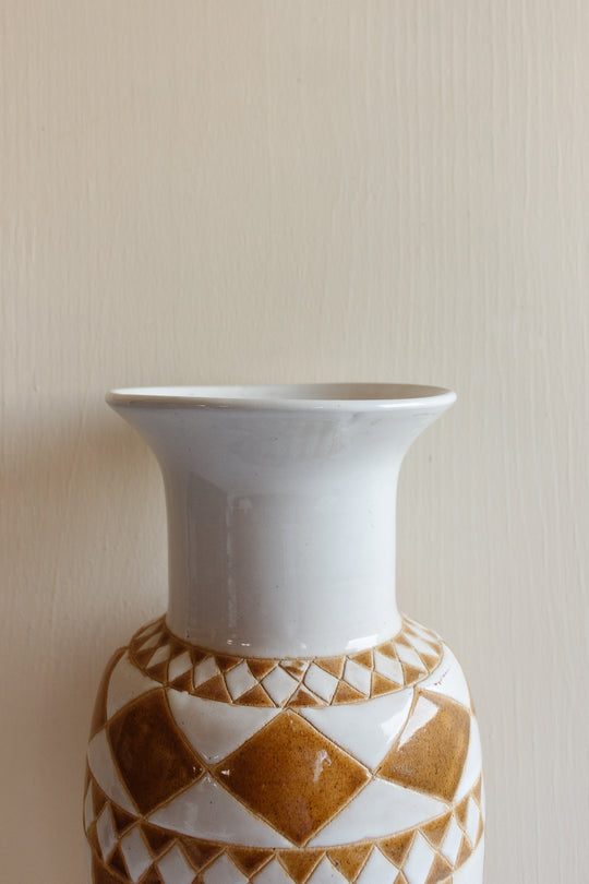 vintage italian handpainted pottery vase