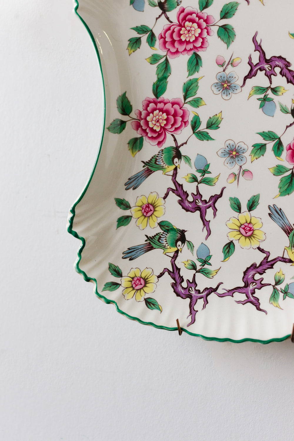 vintage old foley "chinese rose" porcelain plate