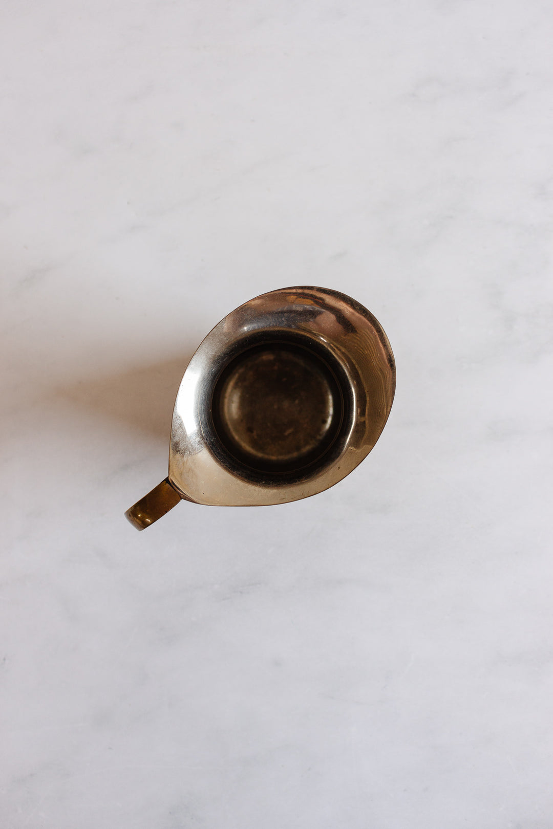 vintage french small brass pitcher