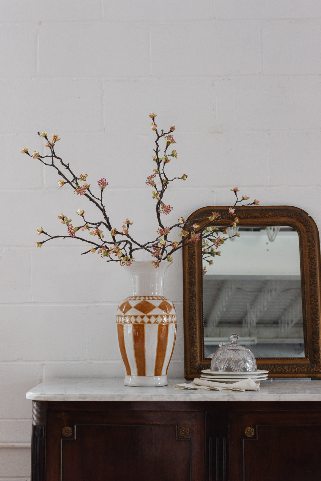 vintage italian handpainted pottery vase