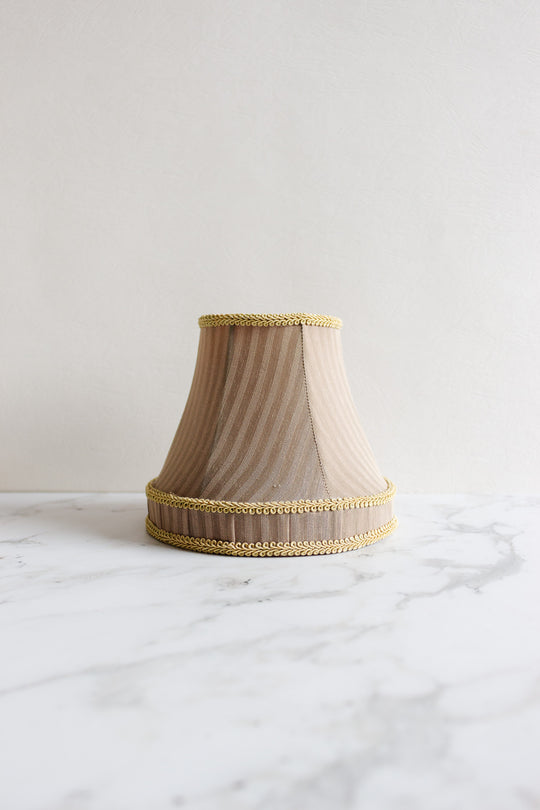 vintage french "petite" fabric lampshade