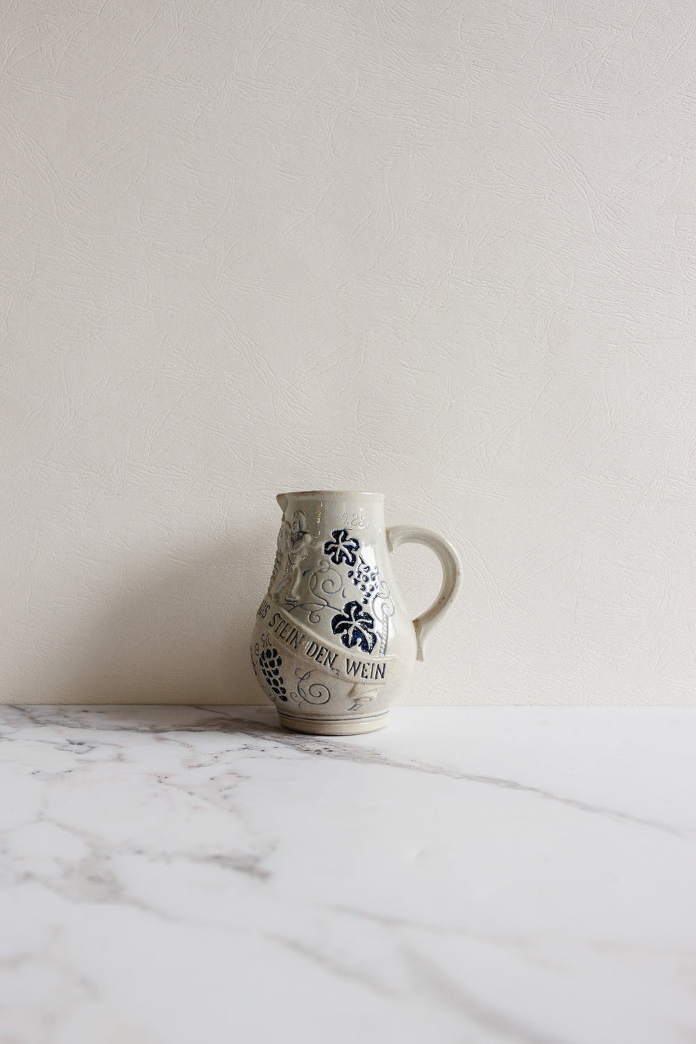 vintage german stoneware pitcher