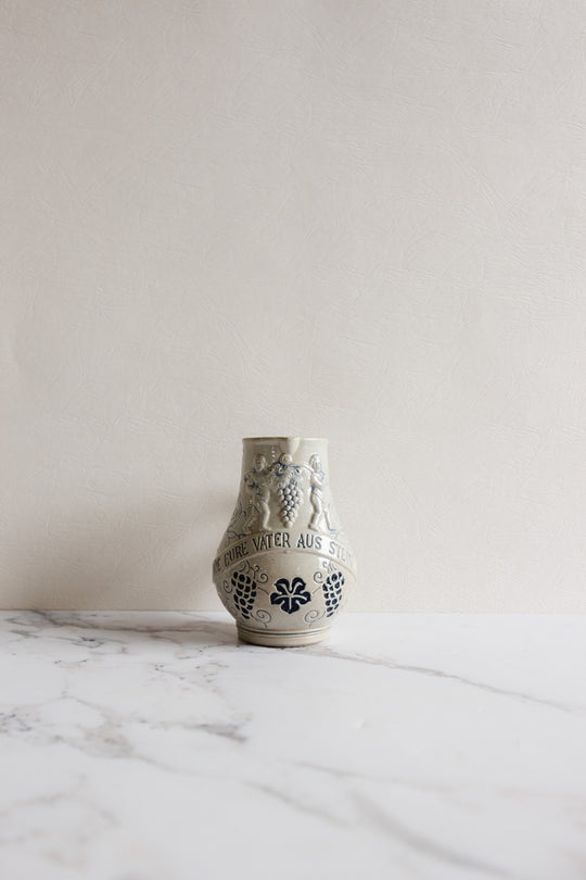 vintage german stoneware pitcher