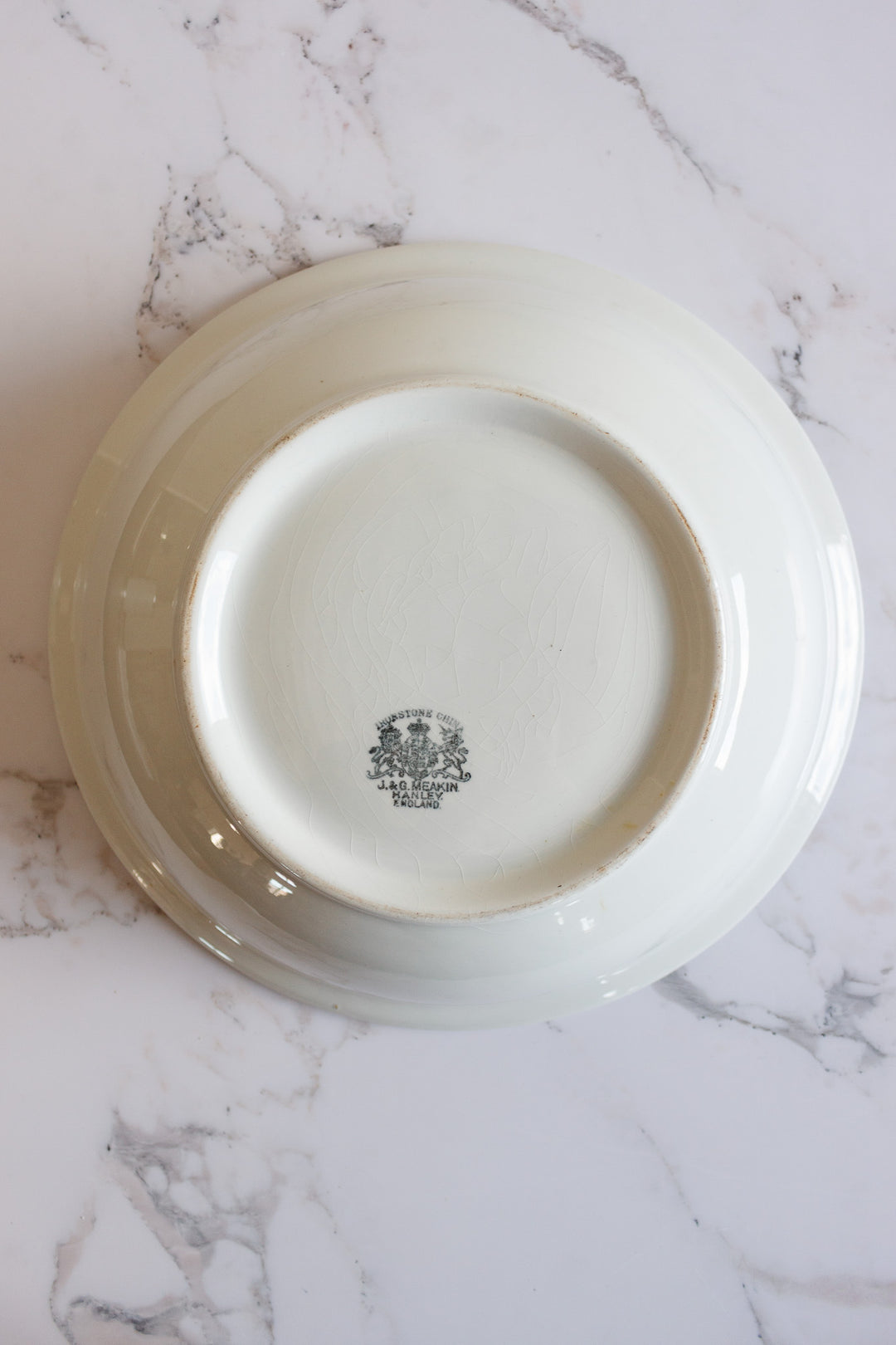 antique English J&G Meakin ironstone bowl