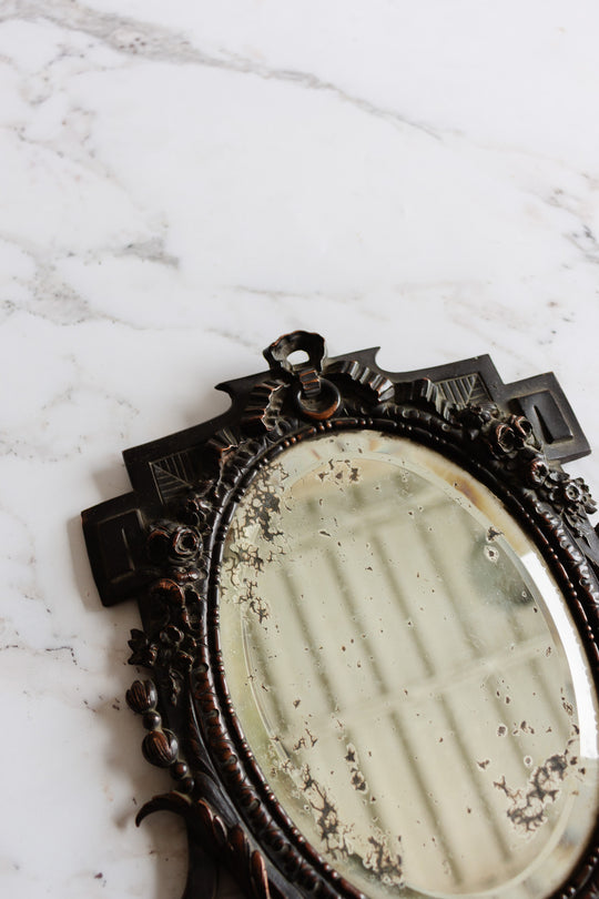19th century timeworn renaissance style mirror