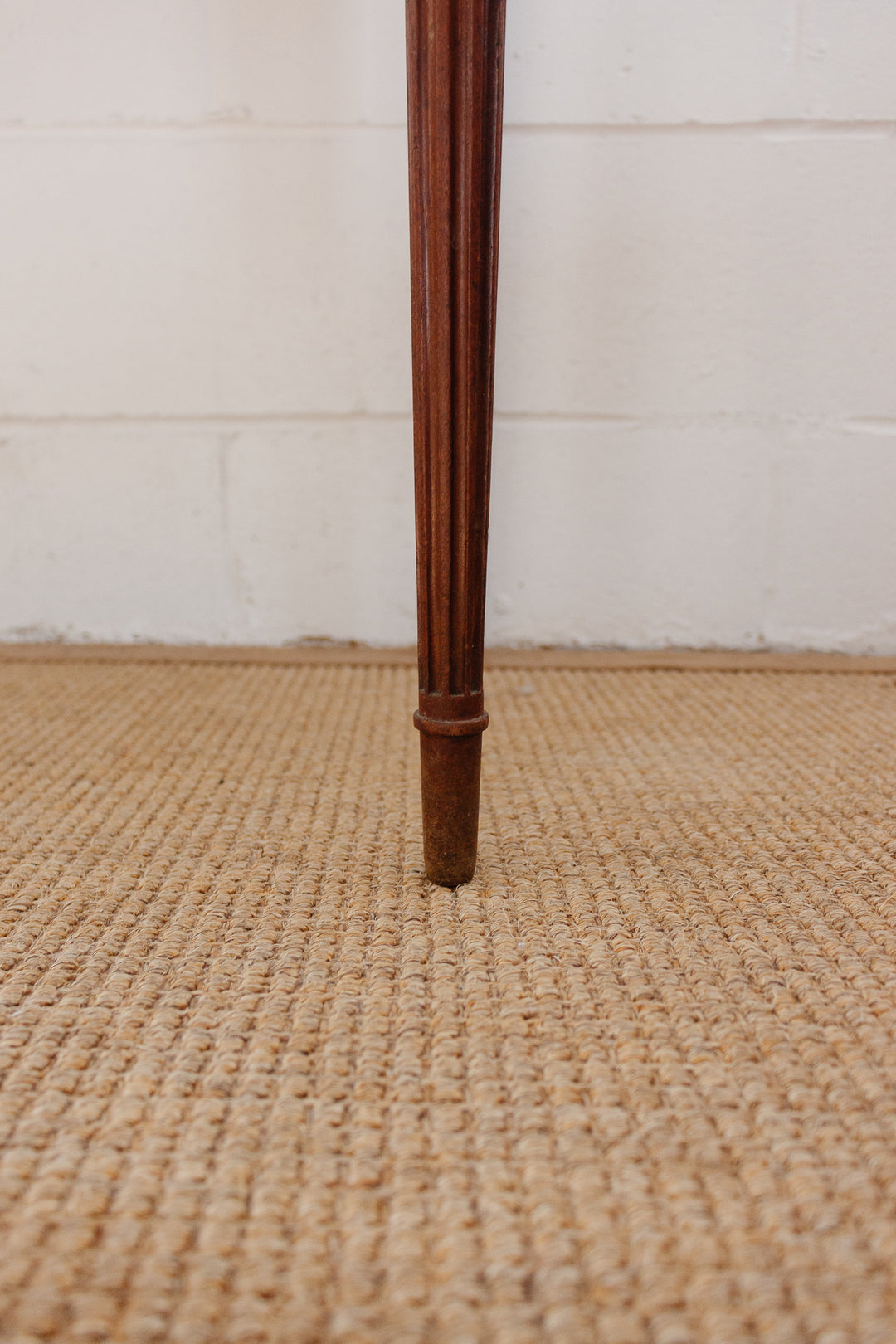 19th century French oak parquet top inlay table