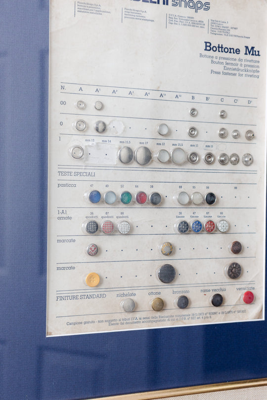vintage italian framed button art